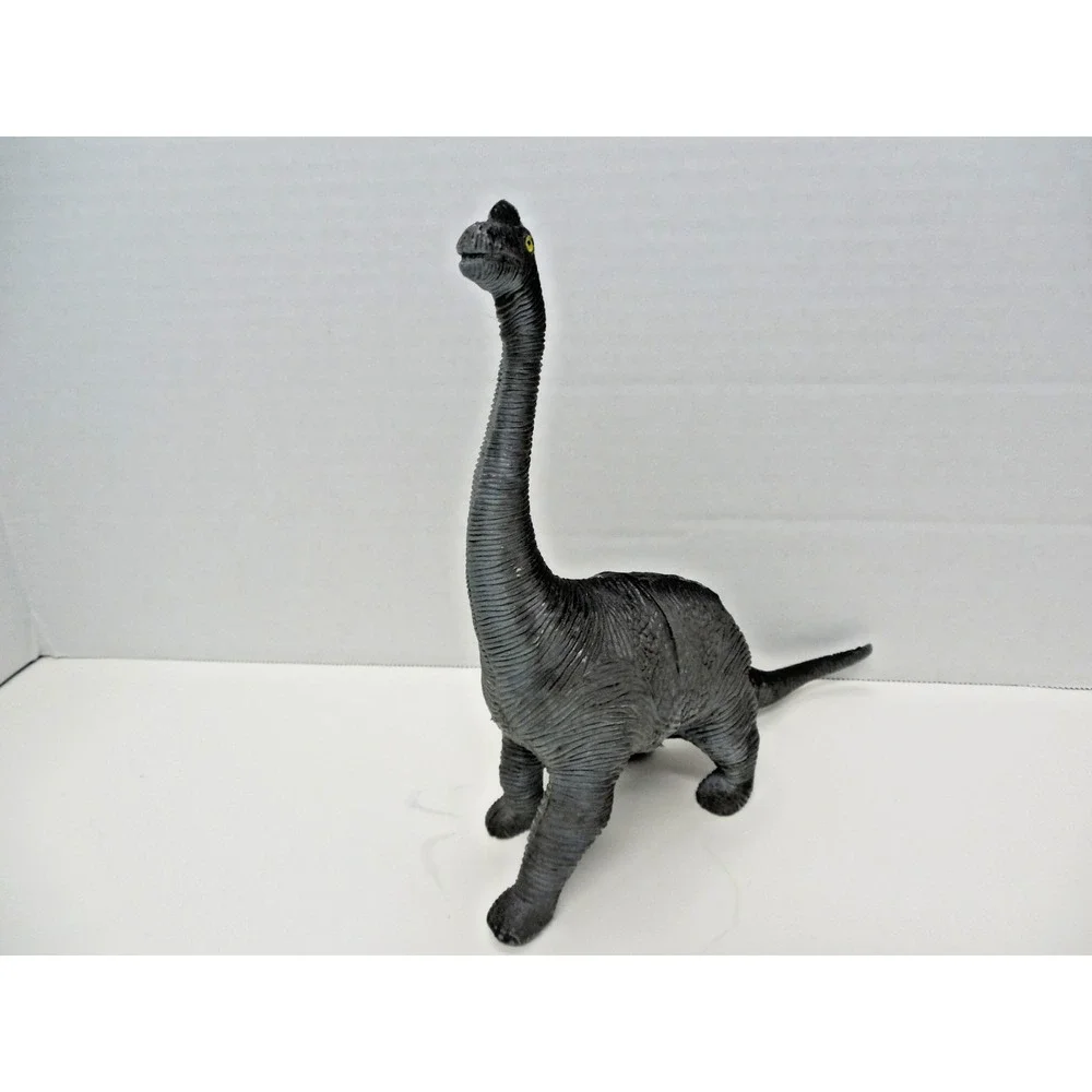 1993 Brachiosaurus Dinosaur Rubber Toy 8 in L x 7.5 in T